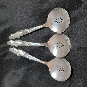 Vintage 1940's 3 Mr. Peanut Spoons